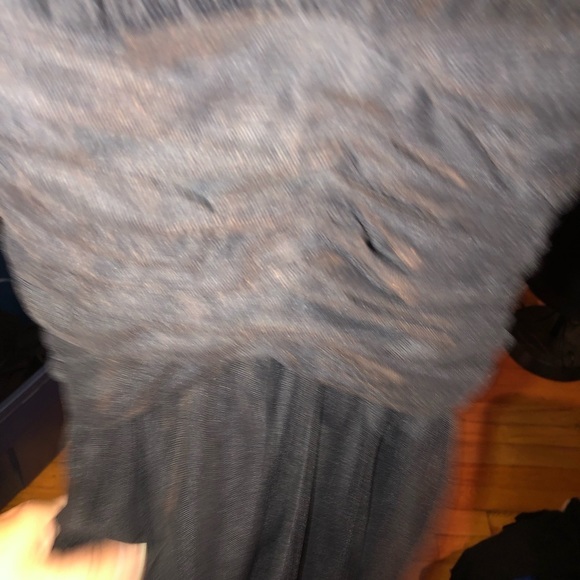 Calvin Klein  size 12 black PARTY DRESS low back sheer & flowy  halter dress - Picture 15 of 16